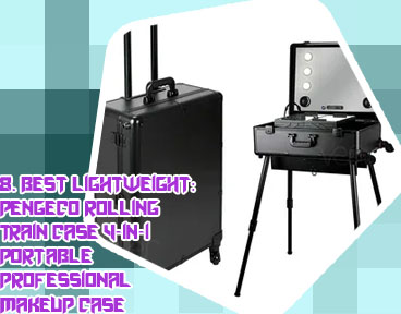 Makeup trolley case with lights