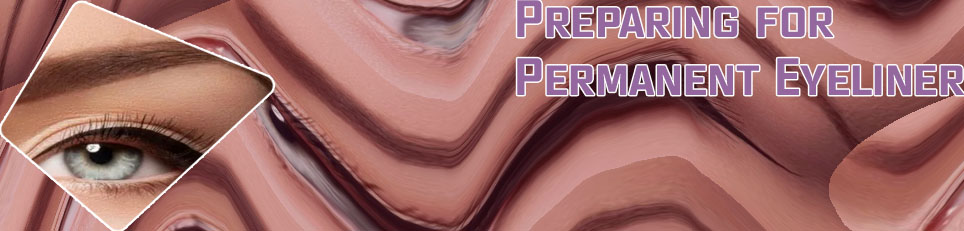 Permanent winged eyeliner